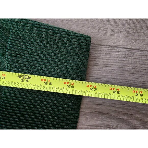 Lands End Womens Plus Size 1X Green Button-Up Cardigan Sweater - Picture 7 of 8